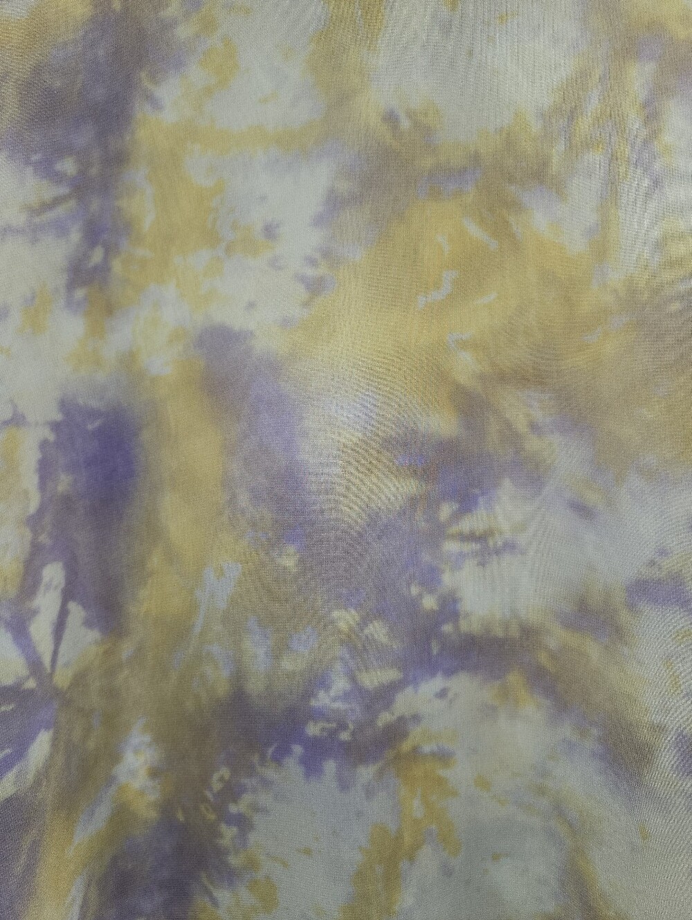 💜GUC Adrienne "Semi Sheer Tie Dye V-Neck Lightweight Top/Kimono/Cover Up" Large - Picture 9 of 12